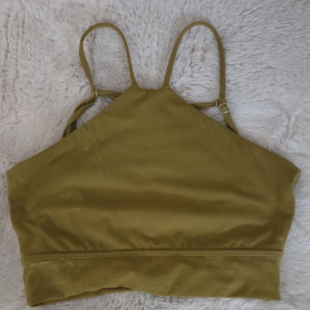 BuffBunny Olive Green Sports Bra